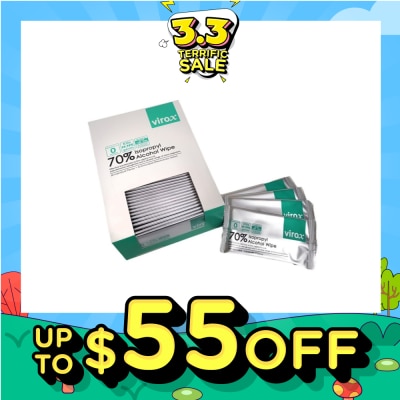 VIROX Alcohol 70% Individual Wipes (Virox) 50's