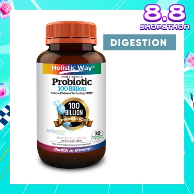 HOLISTIC WAY Probiotic 100 Billion Vegetarian Capsule 30s