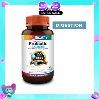 HOLISTIC WAY - Probiotic 100 Billion Vegetarian Capsule 30s image