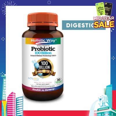HOLISTIC WAY Probiotic 100 Billion Vegetarian Capsule 30s