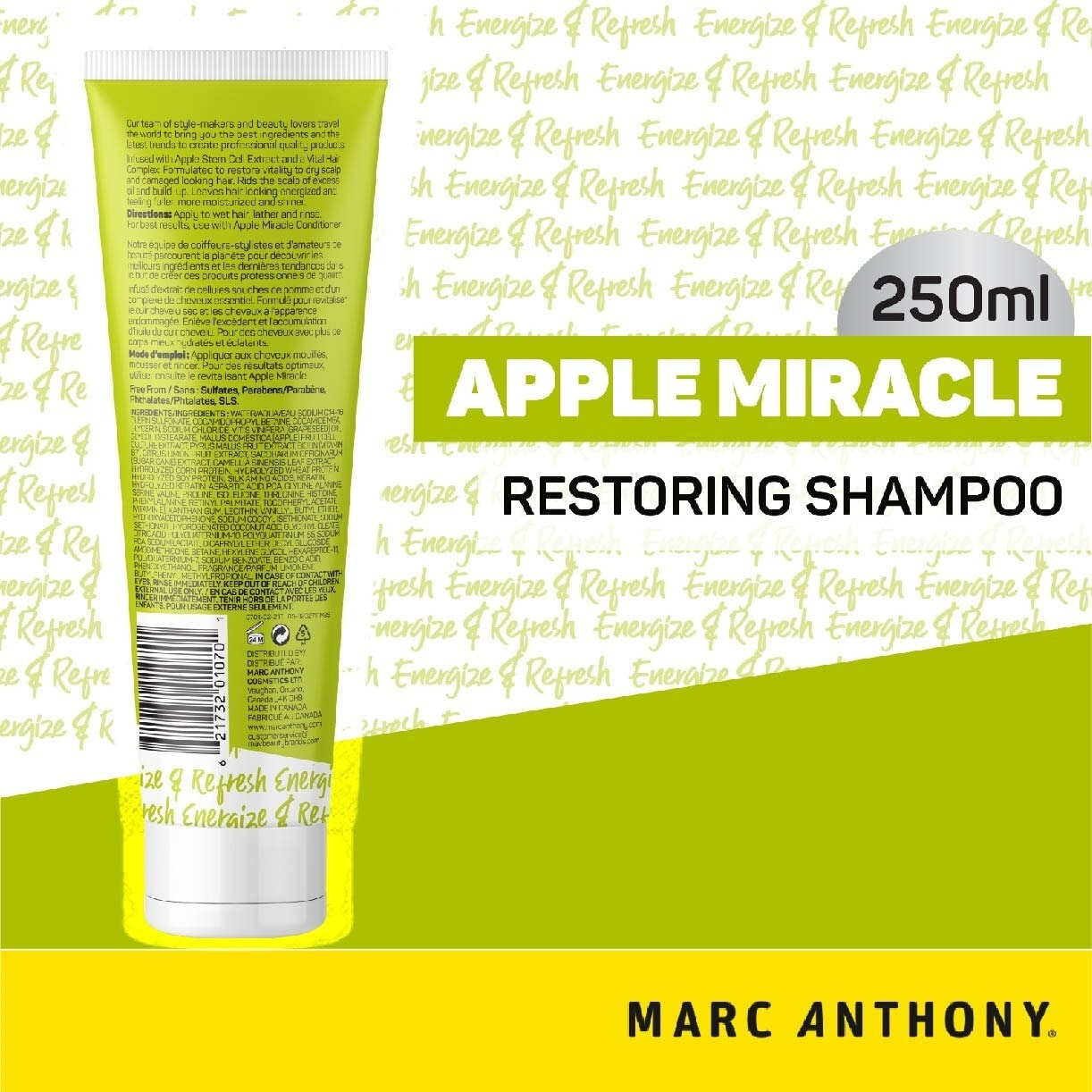 Apple Miracle Restoring Shampoo (Restores Vitality To Dry Scalp And Damaged Looking Hair) 250ml