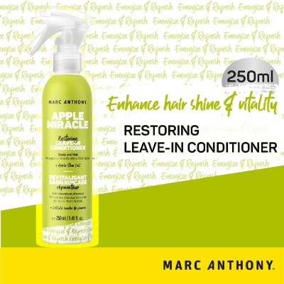 MARC ANTHONY Apple Miracle Restoring Leave-In Conditioner (Detangle + Improve Elasticity + Reduce Hair Breakage) 250ml