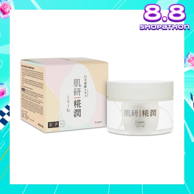 HADA LABO Kouji Cream (Nourishing Cream Day Moisturiser With Kouji Rice Extracts For Crystal Clear Translucent Skin Suitable For Pre-Aging Concerns) 50g