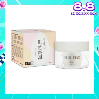 HADA LABO Kouji Cream (Nourishing Cream Day Moisturiser With Kouji Rice Extracts For Crystal Clear Translucent Skin Suitable For Pre-Aging Concerns) 50g