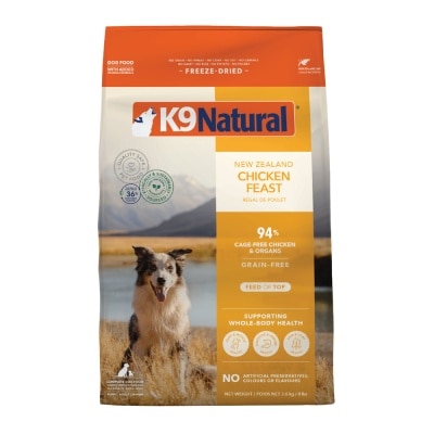 K9 NATURAL - Chicken Feast Freeze-Dried Dog Food 3.6kg