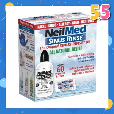 NEILMED Original Sinus Rinse Kitset consists Squeeze Bottle 1s + Sachet 60s
