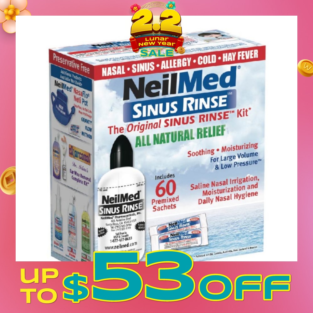 Original Sinus Rinse Kitset consists Squeeze Bottle 1s + Sachet 60s