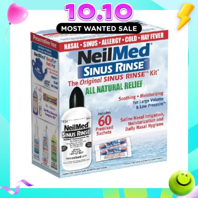 NEILMED Original Sinus Rinse Kitset consists Squeeze Bottle 1s + Sachet 60s image