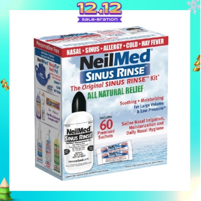 NEILMED Original Sinus Rinse Kitset consists Squeeze Bottle 1s + Sachet 60s