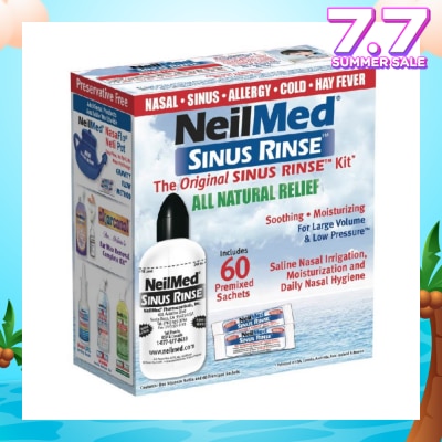 NEILMED Original Sinus Rinse Kitset consists Squeeze Bottle 1s + Sachet 60s