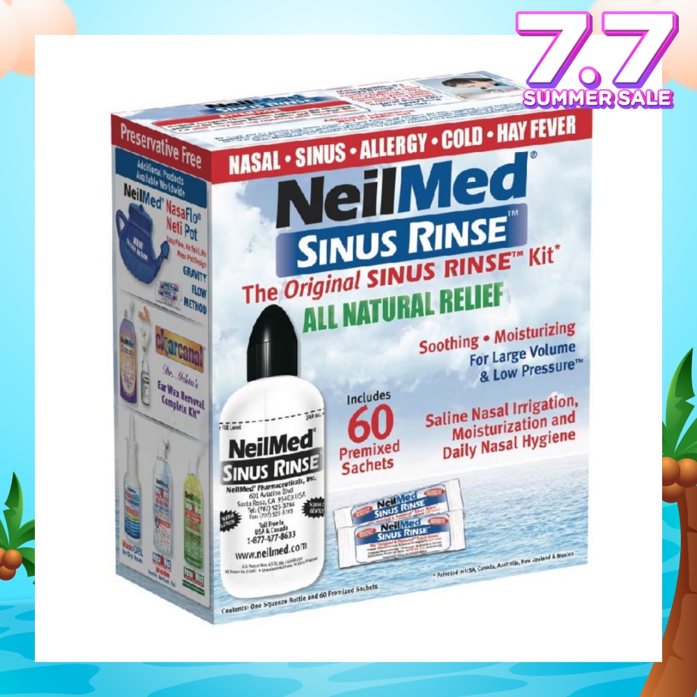 Original Sinus Rinse Kitset consists Squeeze Bottle 1s + Sachet 60s