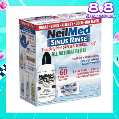 NEILMED Original Sinus Rinse Kitset consists Squeeze Bottle 1s + Sachet 60s