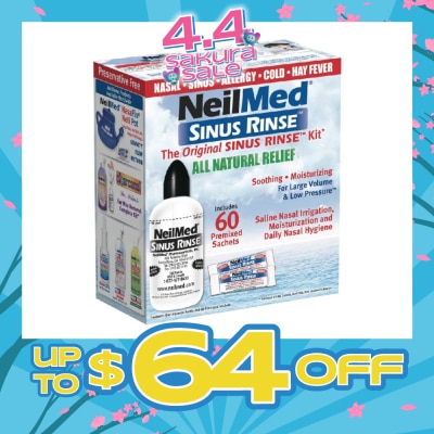 NEILMED - Original Sinus Rinse Kitset consists Squeeze Bottle 1s + Sachet 60s