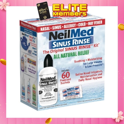 NEILMED Original Sinus Rinse Kitset consists Squeeze Bottle 1s + Sachet 60s