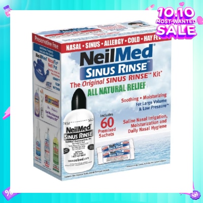 NEILMED Original Sinus Rinse Kitset consists Squeeze Bottle 1s + Sachet 60s