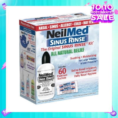 NEILMED Original Sinus Rinse Kitset consists Squeeze Bottle 1s + Sachet 60s
