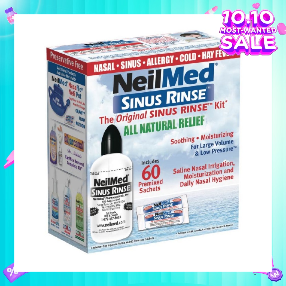 Original Sinus Rinse Kitset consists Squeeze Bottle 1s + Sachet 60s