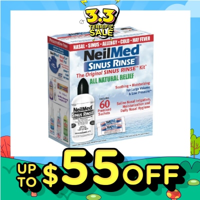 NEILMED Original Sinus Rinse Kitset consists Squeeze Bottle 1s + Sachet 60s