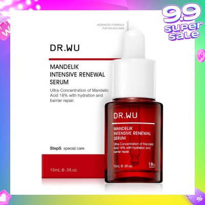 DR. WU Limited Edition Intensive Renewal Serum with 18% Mandelic Acid (Suitable for Oily Skin & Combination Skin) 15ml