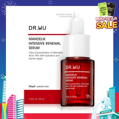 DR. WU Limited Edition Intensive Renewal Serum with 18% Mandelic Acid (Suitable for Oily Skin & Combination Skin) 15ml