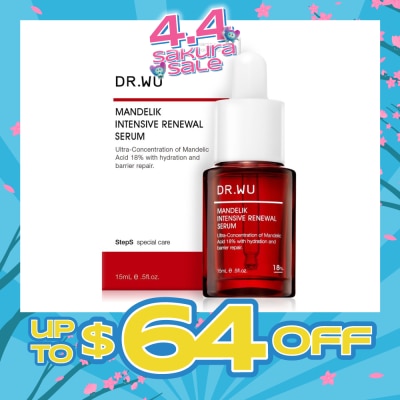 DR. WU - Limited Edition Intensive Renewal Serum with 18% Mandelic Acid (Suitable for Oily Skin & Combination Skin) 15ml