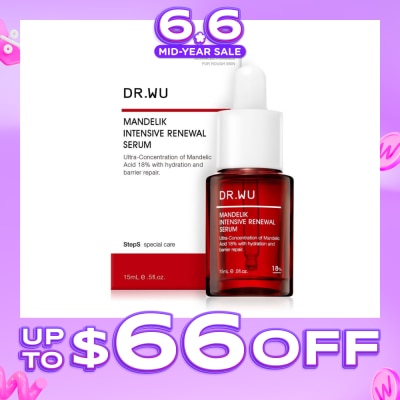 DR. WU - Limited Edition Intensive Renewal Serum with 18% Mandelic Acid (Suitable for Oily Skin & Combination Skin) 15ml