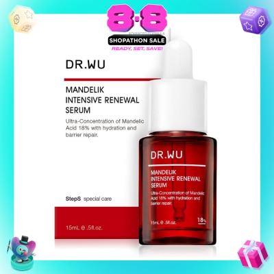 DR. WU - Limited Edition Intensive Renewal Serum with 18% Mandelic Acid (Suitable for Oily Skin & Combination Skin) 15ml