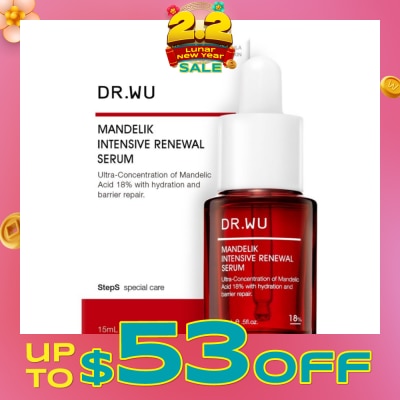 DR. WU Limited Edition Intensive Renewal Serum with 18% Mandelic Acid (Suitable for Oily Skin & Combination Skin) 15ml
