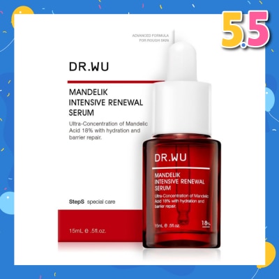DR. WU Limited Edition Intensive Renewal Serum with 18% Mandelic Acid (Suitable for Oily Skin & Combination Skin) 15ml
