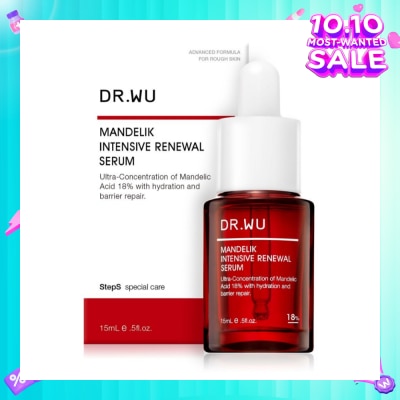 DR. WU Limited Edition Intensive Renewal Serum with 18% Mandelic Acid (Suitable for Oily Skin & Combination Skin) 15ml