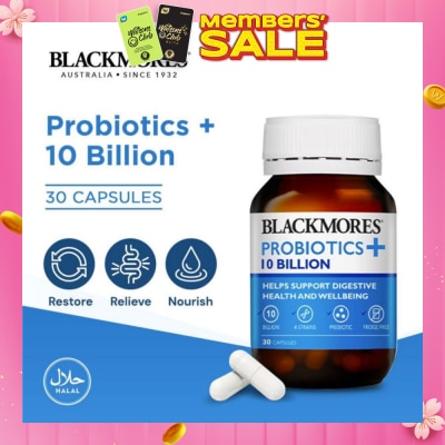 BLACKMORES Blackmores Probiotics+ 10 Billion (Support Digestive Health and Well Being) 30s