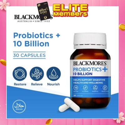 BLACKMORES Blackmores Probiotics+ 10 Billion (Support Digestive Health and Well Being) 30s