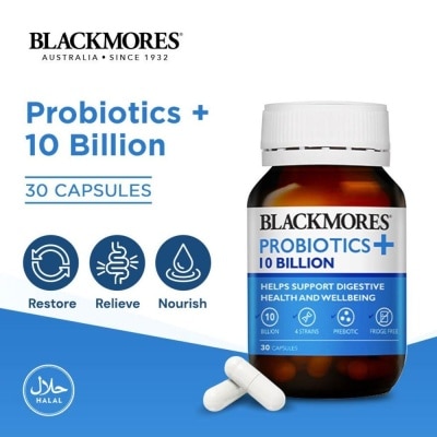 BLACKMORES Blackmores Probiotics+ 10 Billion (Support Digestive Health and Well Being) 30s