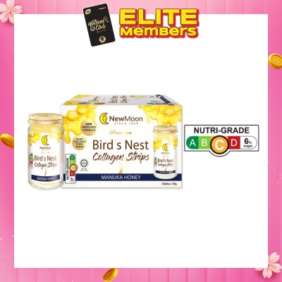 NEW MOON Bird's Nest Collagen Strips with Manuka Honey 150g x 6