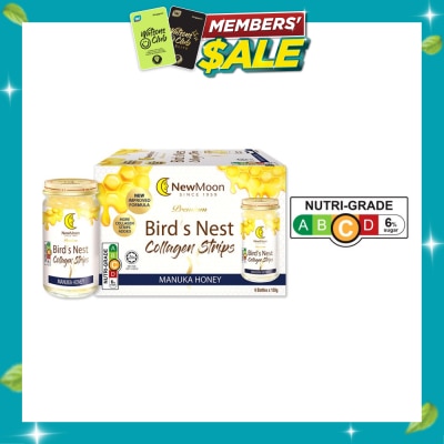 NEW MOON Bird's Nest Collagen Strips with Manuka Honey 150g x 6 image