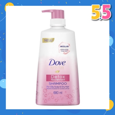 DOVE Dove Detox Nourishment Shampoo 680ml (For oily scalp and dry hair)