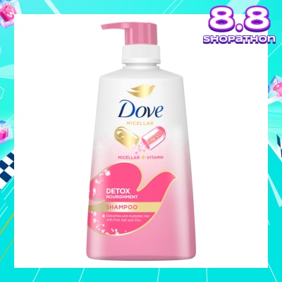 DOVE Dove Detox Nourishment Shampoo 650ml (For oily scalp and dry hair)