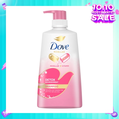 DOVE Dove Detox Nourishment Shampoo 650ml (For oily scalp and dry hair)