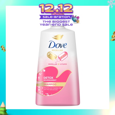 DOVE Dove Detox Nourishment Shampoo 650ml (For oily scalp and dry hair)