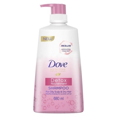 DOVE Dove Detox Nourishment Shampoo 680ml (For oily scalp and dry hair)