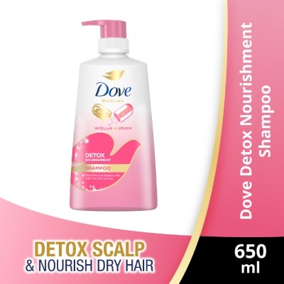 DOVE Dove Detox Nourishment Shampoo 650ml (For oily scalp and dry hair)