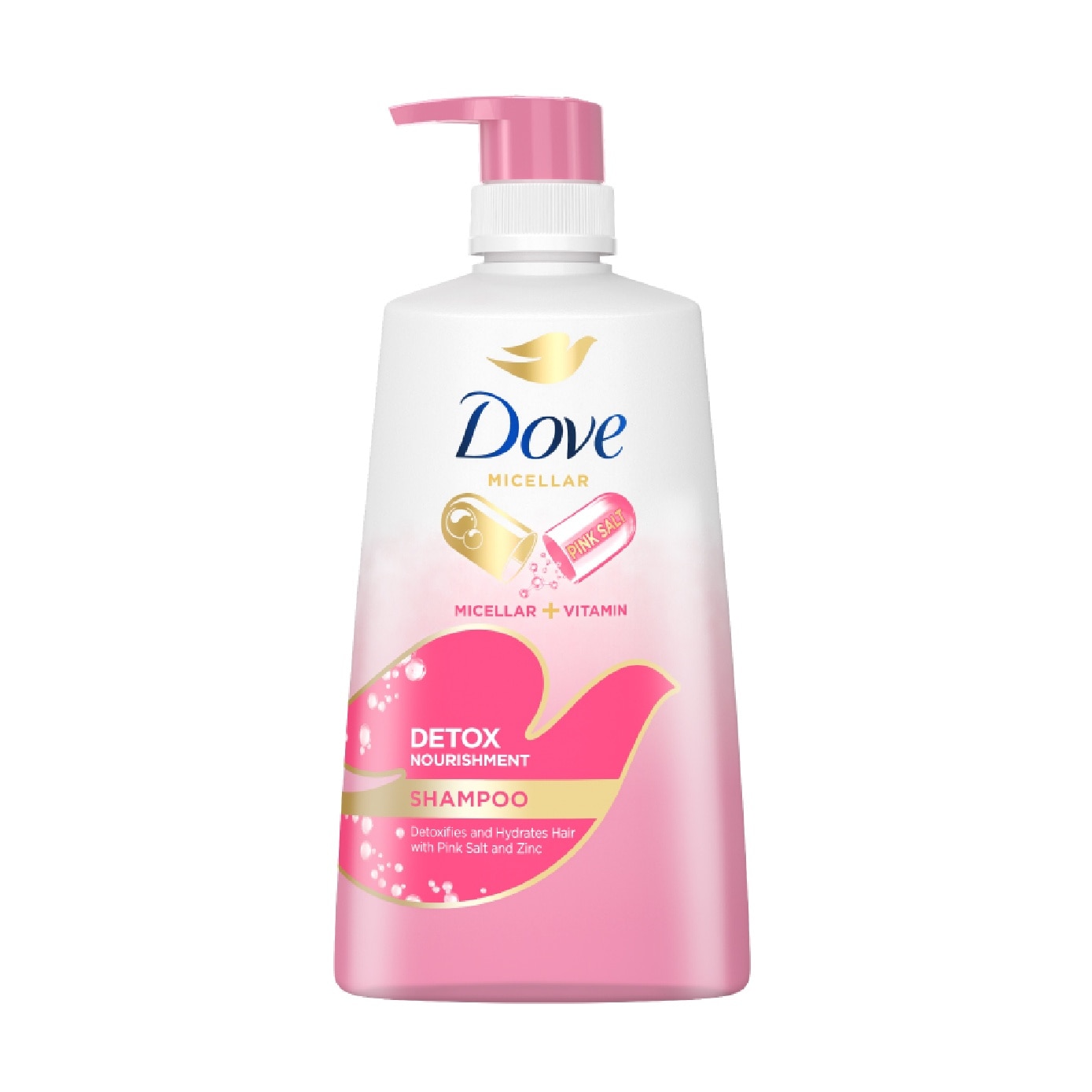 Dove Detox Nourishment Shampoo 650ml (For oily scalp and dry hair)
