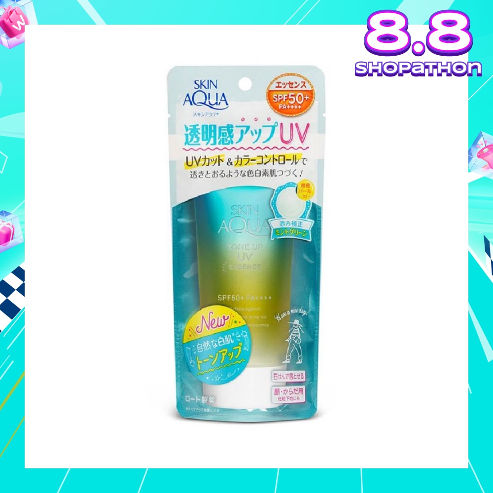 Skin Aqua Tone Up UV Mint Green Essence SPF50+ 80g
