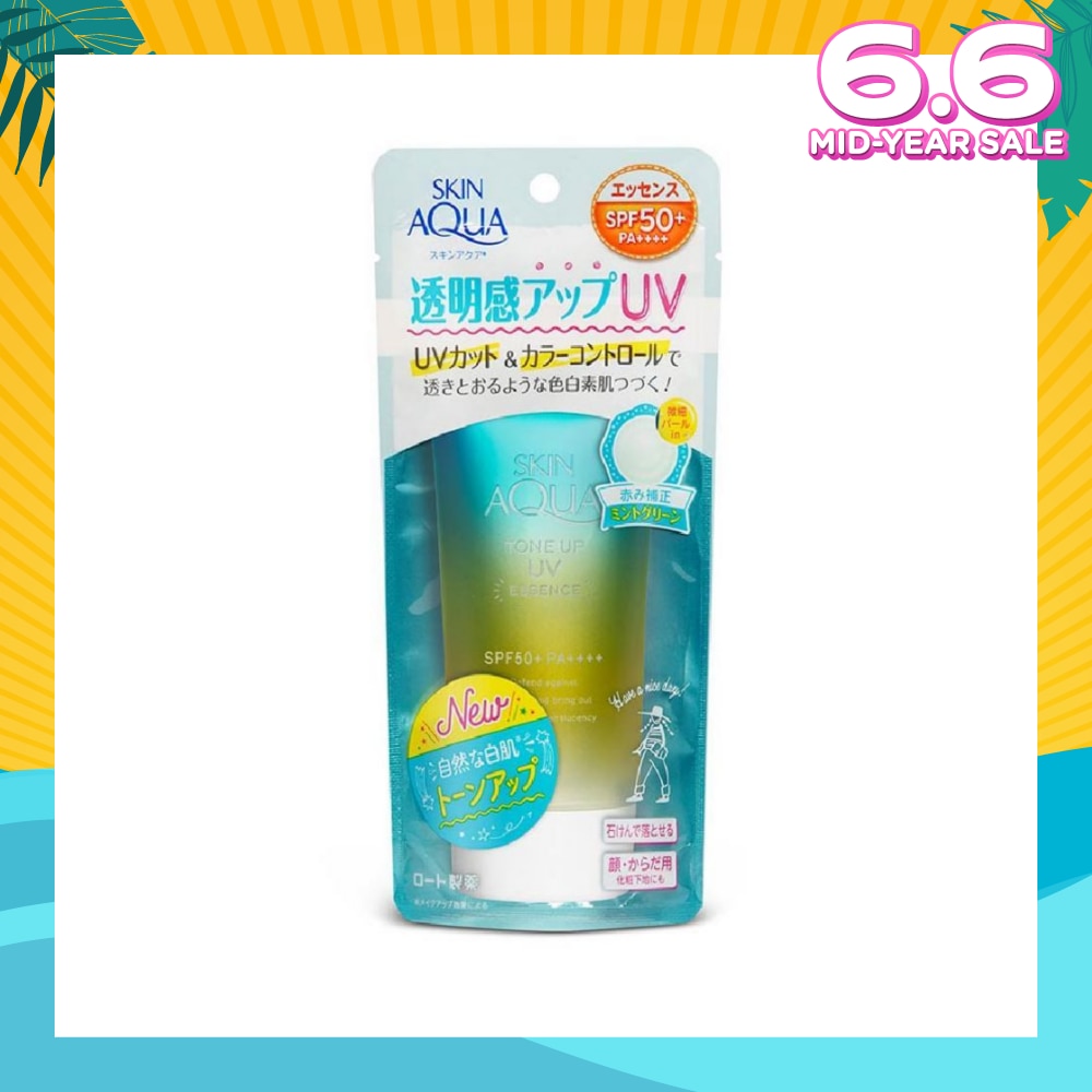 Skin Aqua Tone Up UV Mint Green Essence SPF50+ 80g