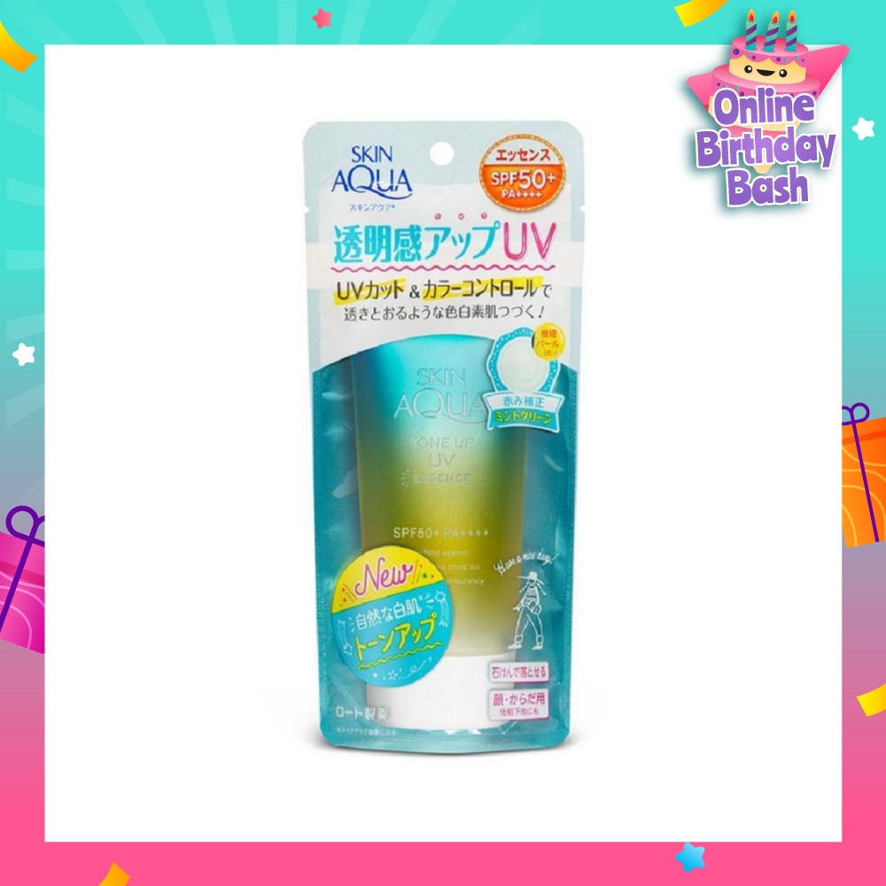 Skin Aqua Tone Up UV Mint Green Essence SPF50+ 80g