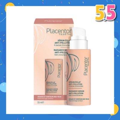 PLACENTOR VEGETAL Radiance Serum Anti-Pollution (Contains Immortal Extract + For Face & Eye Usage) 30ml