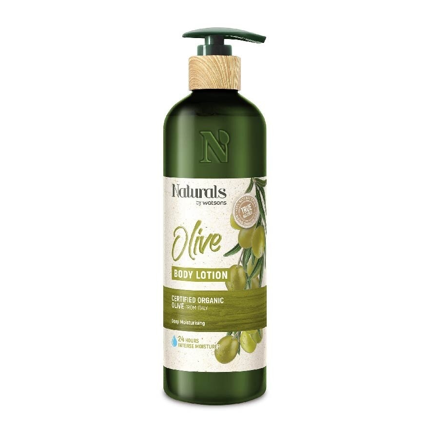 Certified Organic Olive Body Lotion (Deep Moisturising, >96% Natural Origins) 490ml