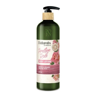 NATURALS BY WATSONS Certified Organic Prestige Rose Body Lotion (Softening,  >97% Natural Origins) 490ml