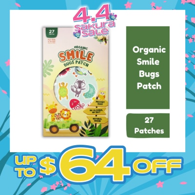 SMILE - Organic Bugs Repellent Patch (Chemical Free Safe for Babies) 27s