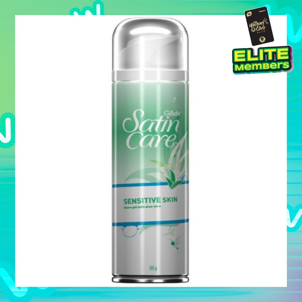 SatinCare SENSITIVE SKIN shave gel with aloe vera 195g